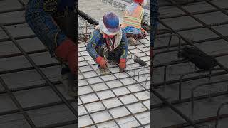Install deck slab with deform bar 16 mm