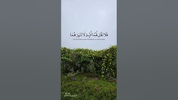 ماتيسر من سورة  الإسراء  📖 آية 23 الى 24 📖