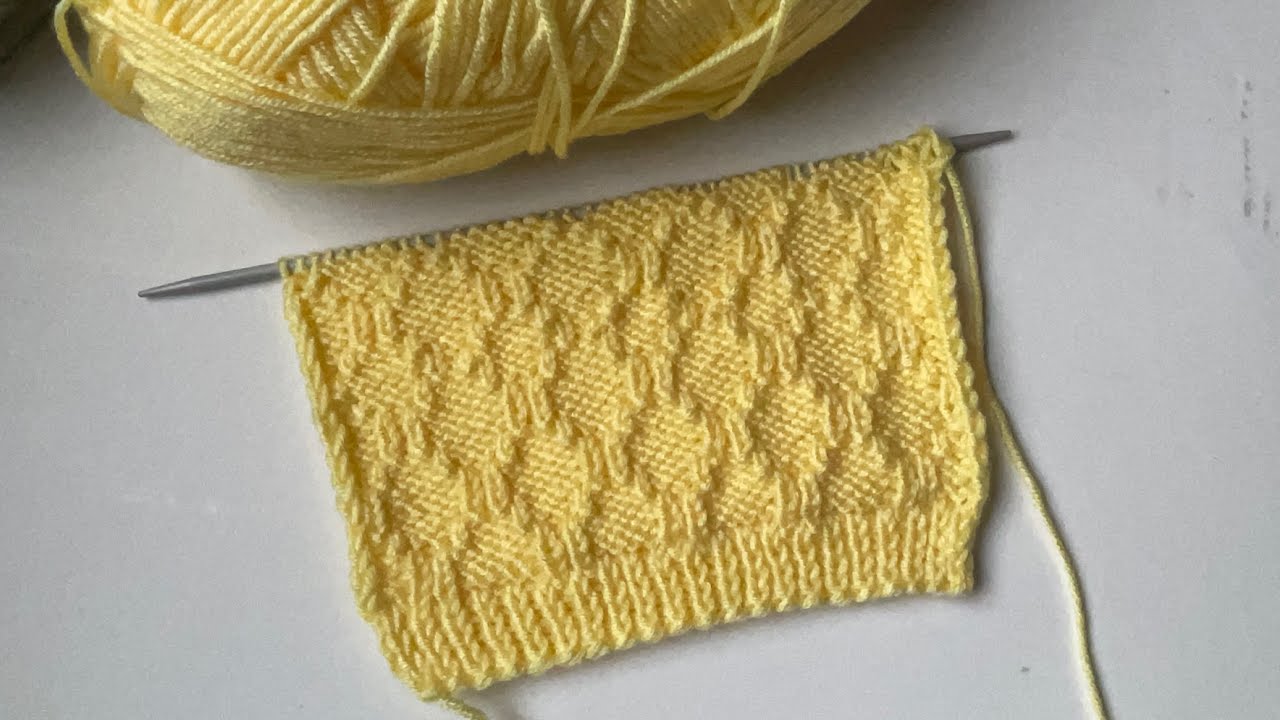 knitting stitch pattern #7 - YouTube