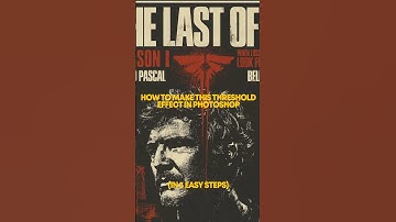 HOW TO MAKE THRESHOLD EFFECT #photoshoptutorial #photoshop #adobetutorial #graphicdesigner