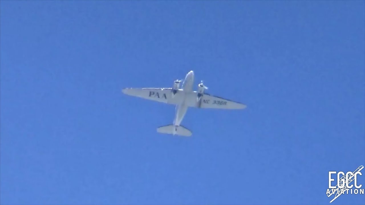 Pan Am DC-3 Flying over Manchester