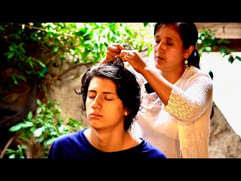 Relaxing ASMR massage & spiritual cleansing with soft sounds by Doña Esperanza