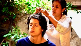 Relaxing ASMR massage & spiritual cleansing with soft sounds by Doña Esperanza screenshot 2