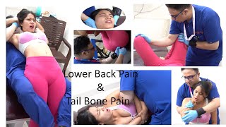 CHIROPRACTIC TREATMENT IN INDIA | LOWERBACK PAIN | TAIL BONE | DR. VARUN DUGGAL CHIROPRACTIC #short