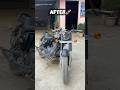 Before vs After | Bullet Beast 😈🔥 #BulletPR2 #BulletBeast #RoyalEnfield #BeforeAfter #legguard