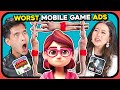 YouTubers React To WORST MOBILE ADS EVER (Lily’s Garden, Mafia)