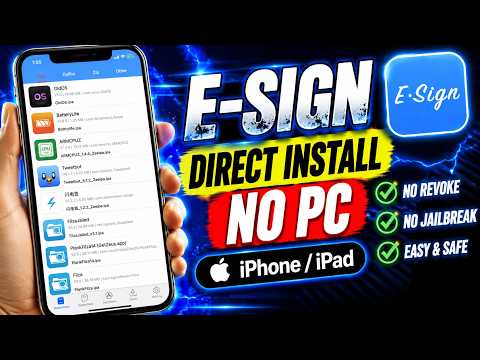 eSign Download iOS 2026 - How To Download & Install eSign on iPhone & iPad➡️DIRECT INSTALL NO PC