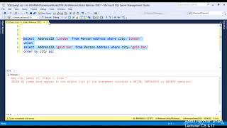 UNION, INTERSECT and EXCEPT use in SQL Server