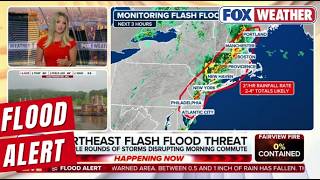 Rounds Of Heavy Rain, Flash Flood Threats Target East Coast Through Midweek