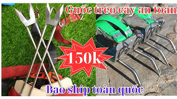 Dụng Cụ Trèo Cây Đa Năng| Guốc Trèo Cây 2 Đinh Mới Nhất 2023| Giá chỉ từ 150k An toàn tuyệt đối