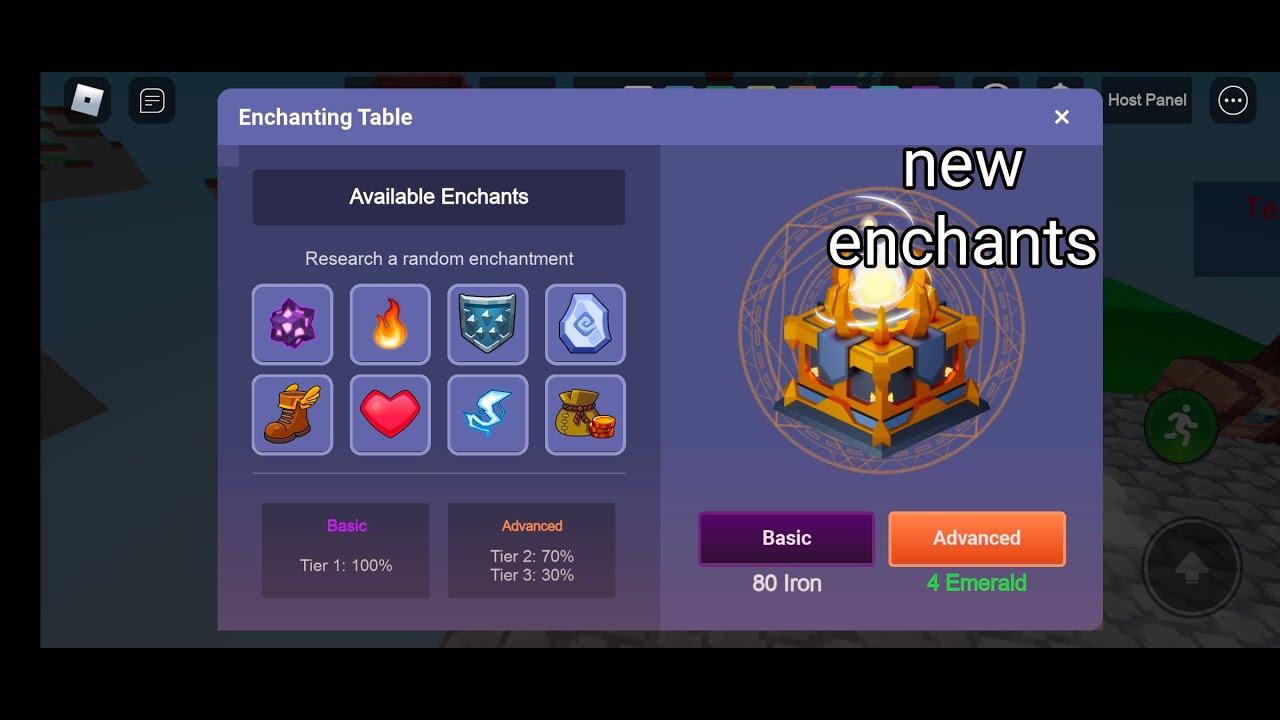 trying out the 5 new enchants in roblox bedwars - YouTube
