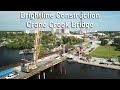 Brightline Construction at Crane Creek Bridge - August 21, 2021 - Melbourne, FL