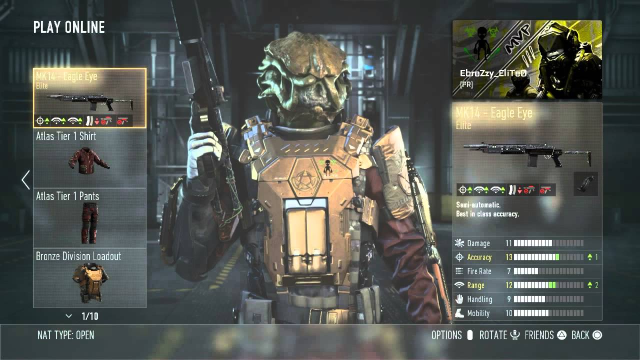 Call of duty advanced warfare Mk14 Elite variants - YouTube