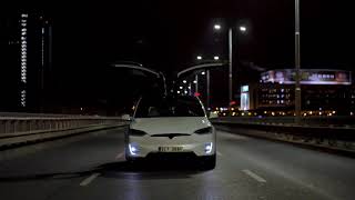 Tesla Owners Club Czech Xmas 2020 (first show on bridge in traffic)