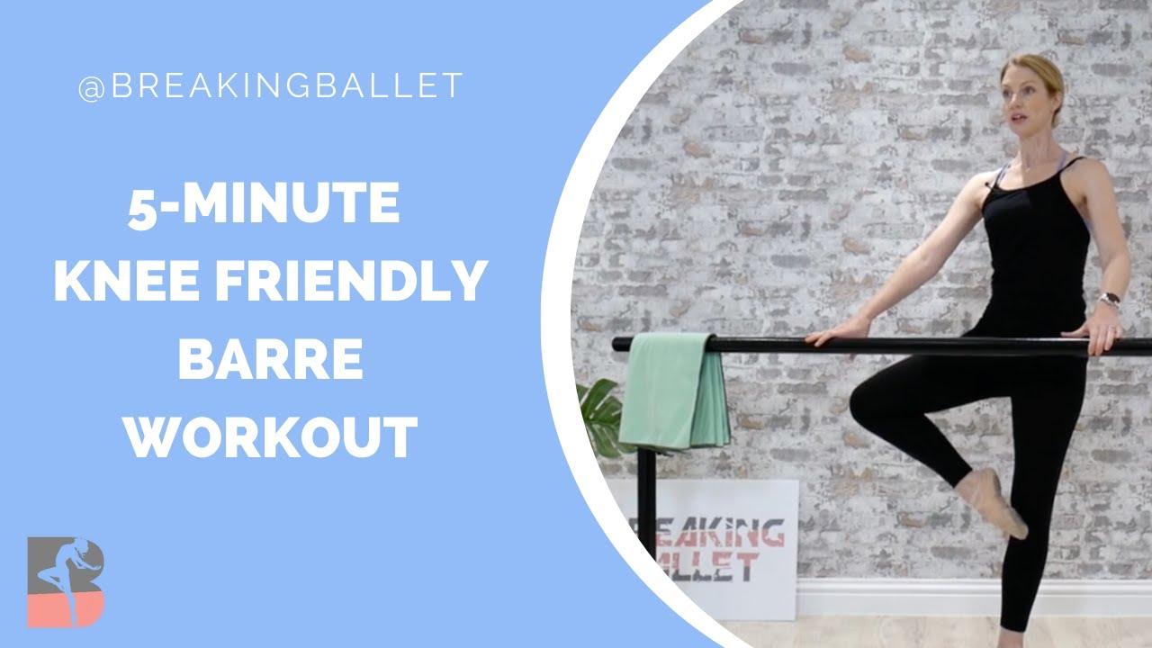 5-minute Knee Friendly Barre Workout