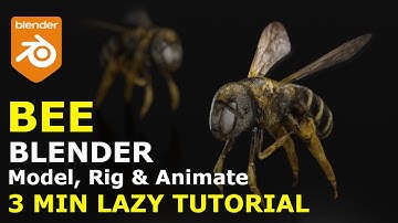Bee Animation | 3 Mins | LAZY Tutorial In Blender