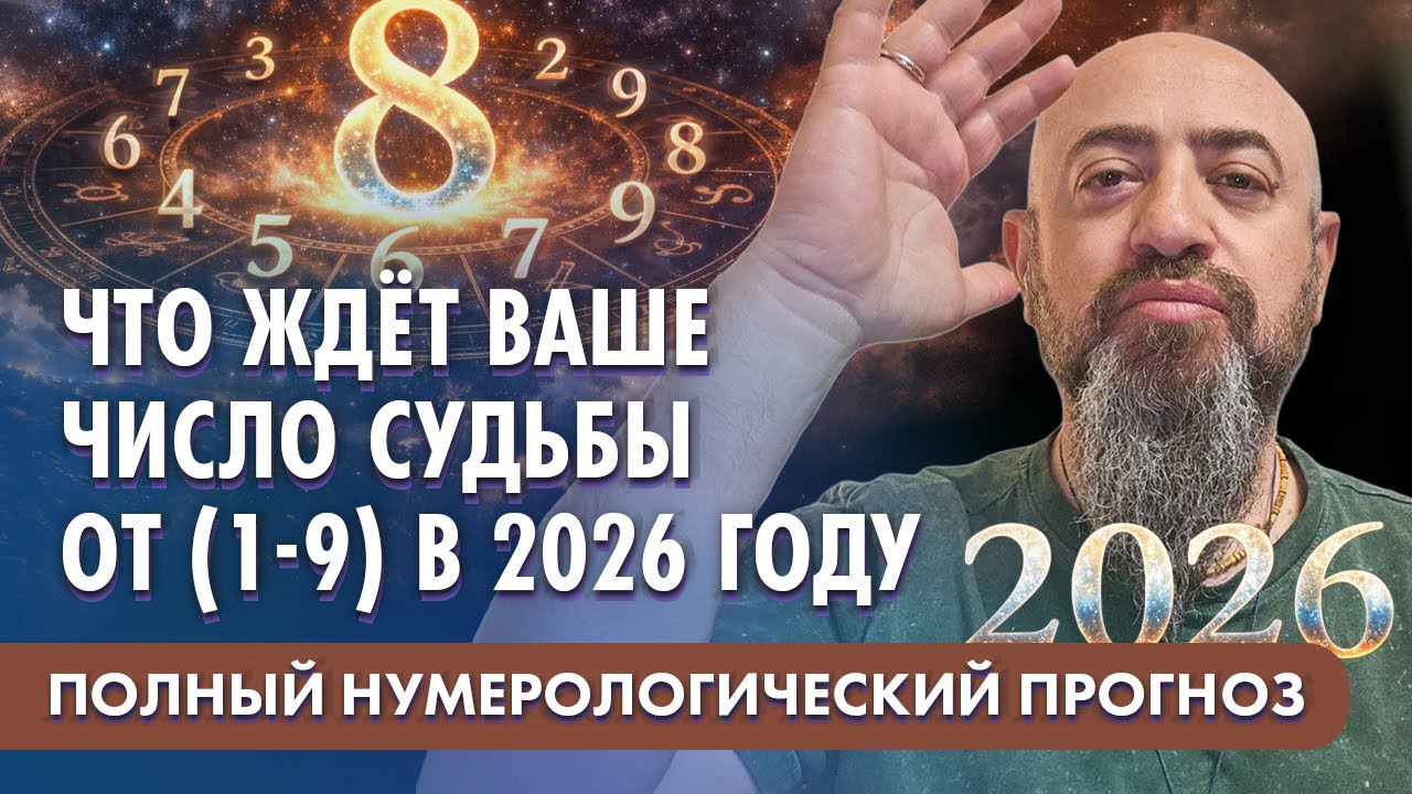 Что ждёт ваше число судьбы от (1-9) в 2026 году? Полный нумерологический прогноз