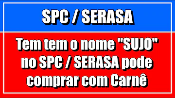 Quem tem o nome sujo pode comprar no crediário?