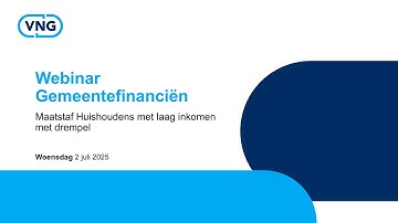 Webinar Gemeentefinanciën - 2 juli 2025