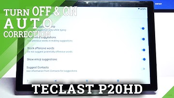How to Enable Text Correction in TECLAST P20HD - Turn On Auto-correction Feature