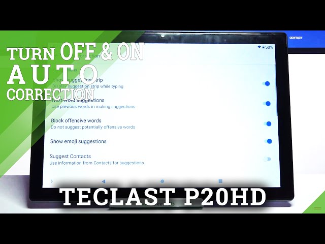 How to Enable High Contrast Text in TECLAST P20HD - Manage Display Settings  