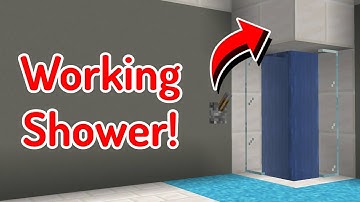 Minecraft: Realistic Working Shower (1 Minute Tutorial!)