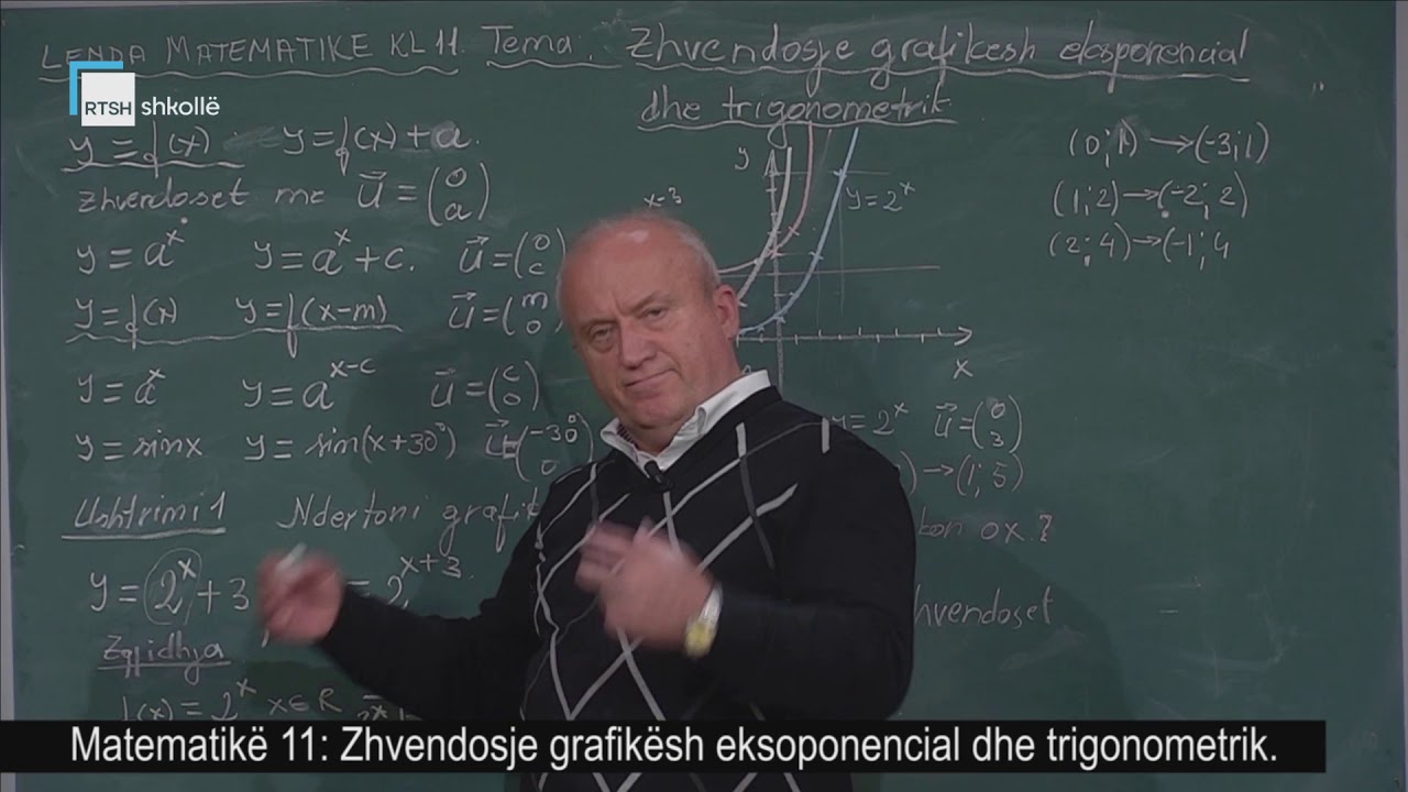 Matematikë 11 - Zhvendosje grafikësh eksoponencial dhe trigonometrik