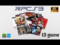 RPCS3 RTX 3070 8 GB | 13 Game 4K Gameplay Test