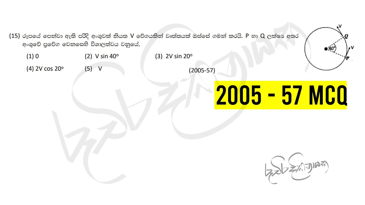 Physics 2005 - MCQ 57