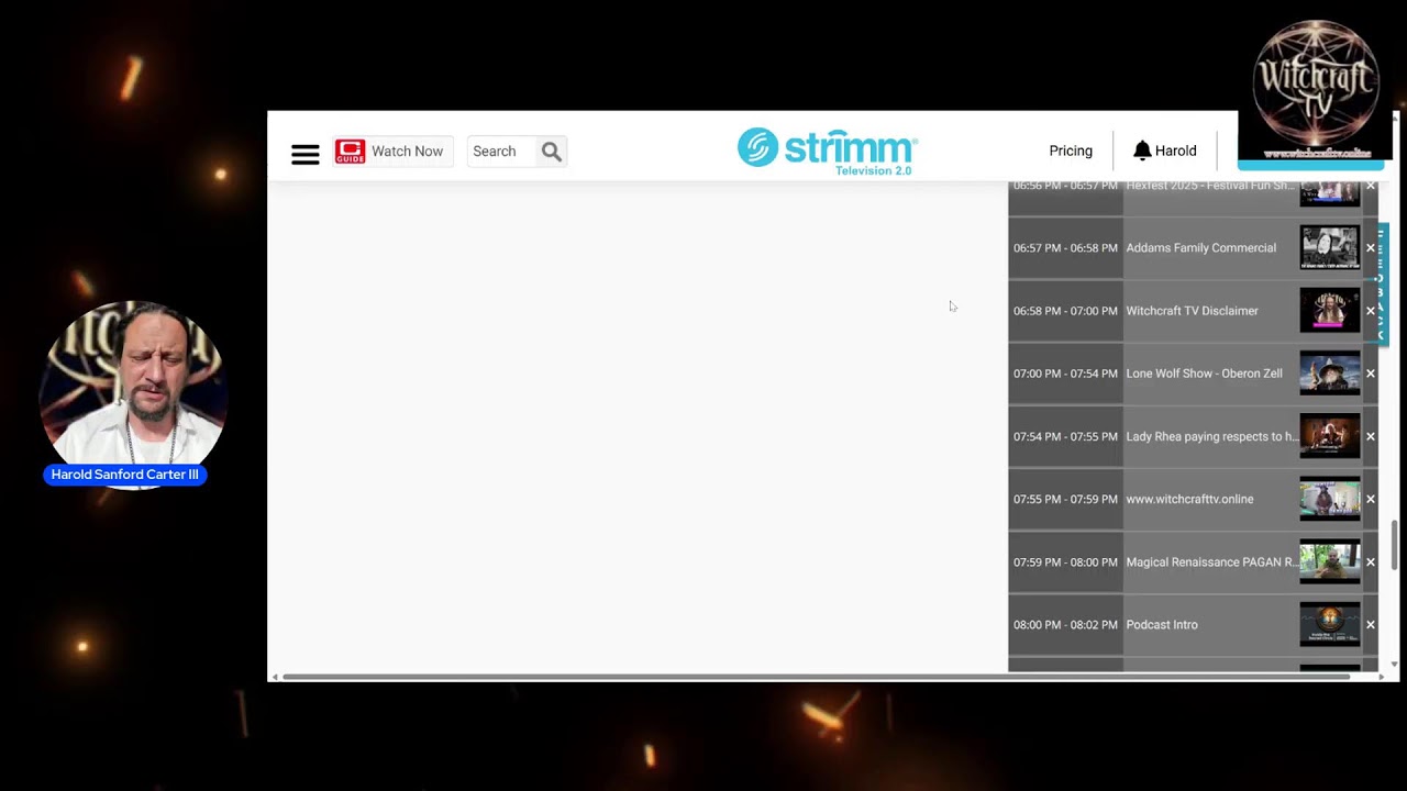 Witchcraft TV Shedule for Friday