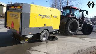 Vårsopning 2026 med Valtra G135 , CAT 908 & L70H