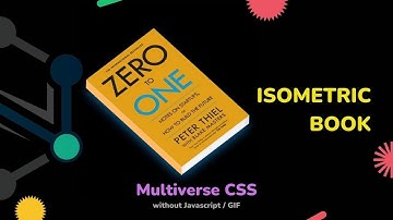 Tutorial : Isometric Book // Multiverse CSS without Javascript, GIF // SUNNY