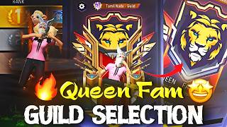 QUEEN FAM GUILD SELECTION LIVE 🎮 | Come & Prove Your Skills 🔥 | FF Tamil