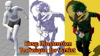 EasyPoser: The must-have tool for Anime Illustration!