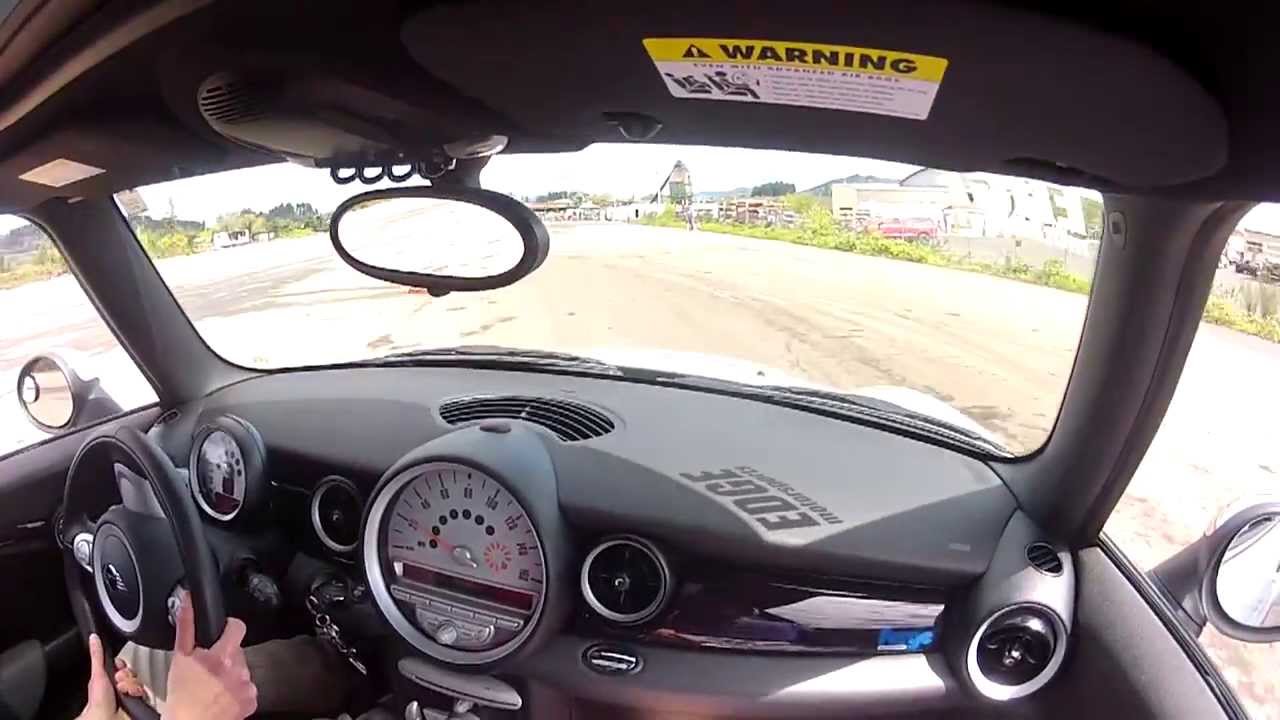 EESCC 2013 AutoX! Mini Cooper Helmet cam! YouTube