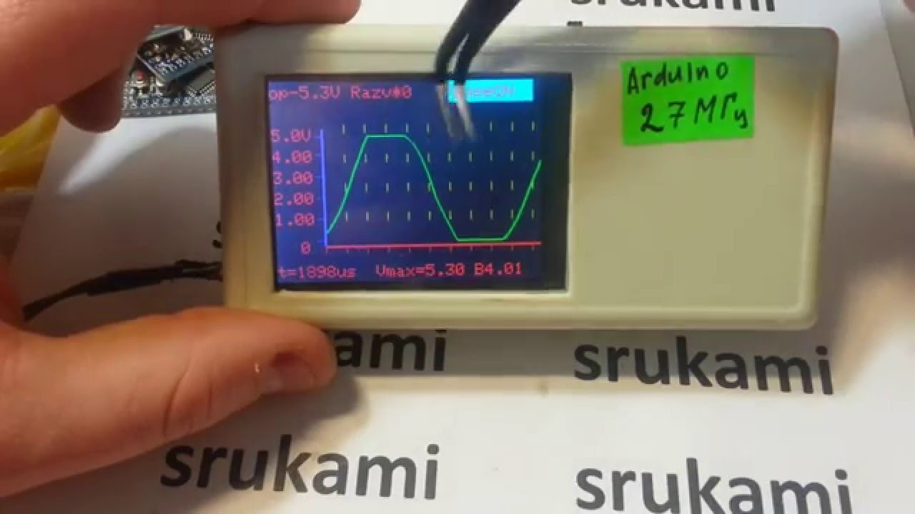 Осциллограф на Ардуино_v2 (обновил прошивку) - YouTube