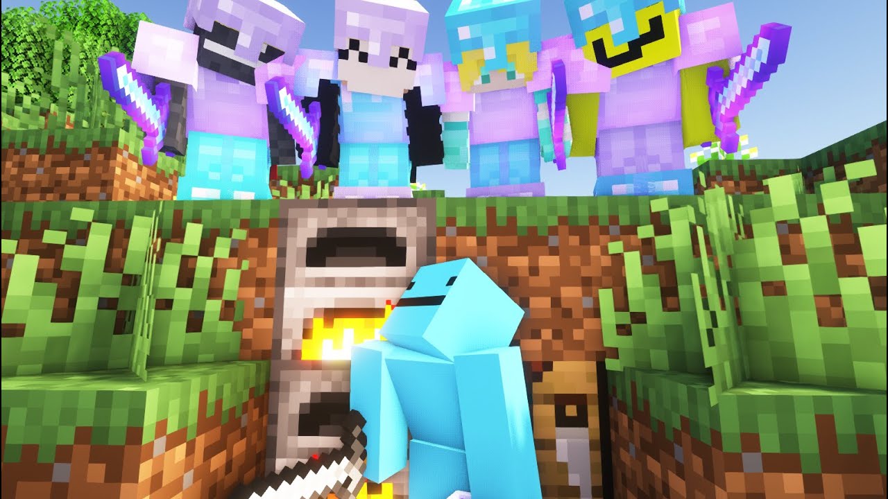 Minecraft Speedrunner VS 4 Hunters FINALE REMATCH