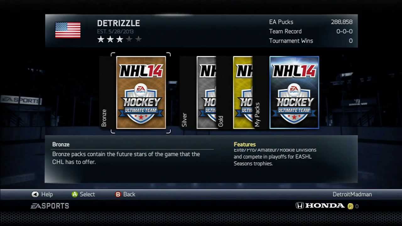 NHL 14 HUT PACK BREAK - PACK #35 - WINTER CLASSIC WINGS!!