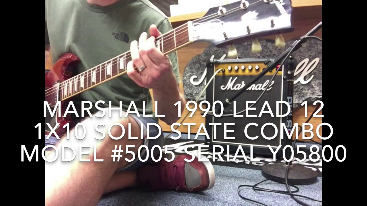 Marshall 1990 Lead 12 1x10 Solid State Combo Model 