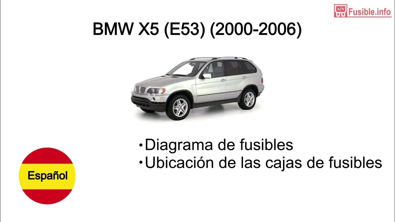 Diagrama de fusibles BMW X5 (E53) (2000-2006) - YouTube