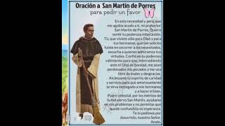 ORACIÓN PARA PEDIR UN FAVOR A SAN MARTIN DE PORRES ORACION Y PAZ, CASOS DIFICILES (NUEVA EN 2024)