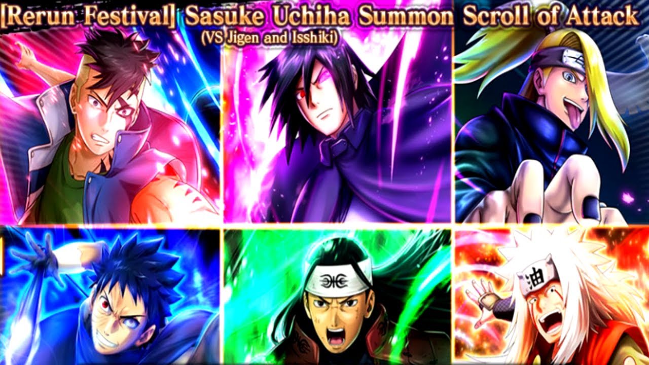 Baryon Banner RERUN!! Summon Rerun Festival Sasuke (Vs Jigen) 700 Shinobite - NxB NV