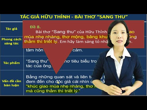 Video LUYỆN THI VÀO 10 - HƯỚNG DẪN VIẾT MỞ BÀI 8 TÁC PHẨM... - YouTube