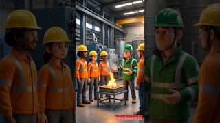 🔥 Types of Fire Explained in Hindi | Fire Safety Training Cartoon | Class A B C D Fire