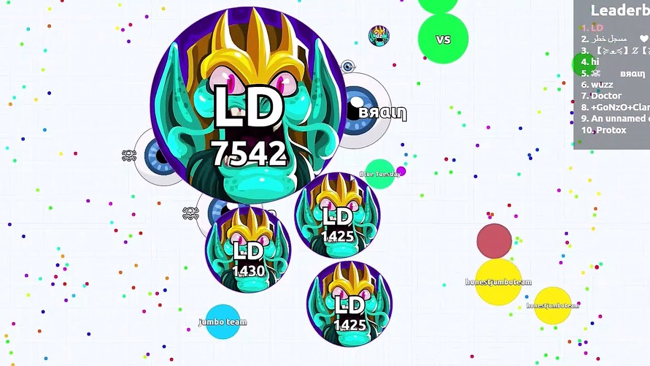 Agar.io - Olympus Skin "Poseidon" // Doublesplit Team Destruction