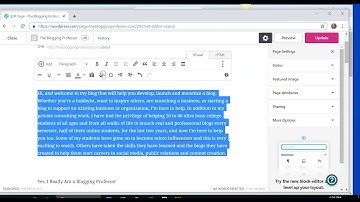 How to Copy and Paste into Wordpress Classic Editor Video II