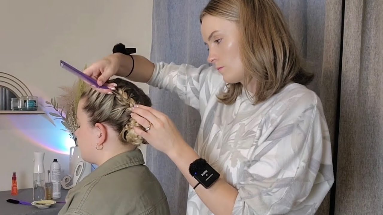 ASMR Perfectionist Twin French Braids With Mini Combing & Final Touches