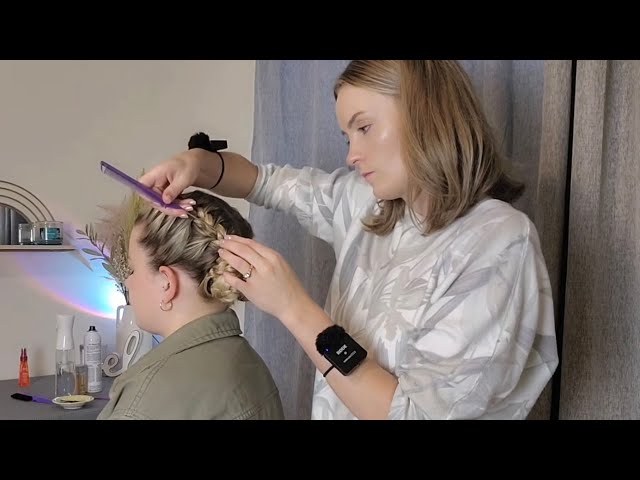 ASMR Perfectionist Twin French Braids With Mini Combing & Final Touches