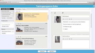 Physiator Physio Tools - Ein Neues Trainingsprogramm Erstellen