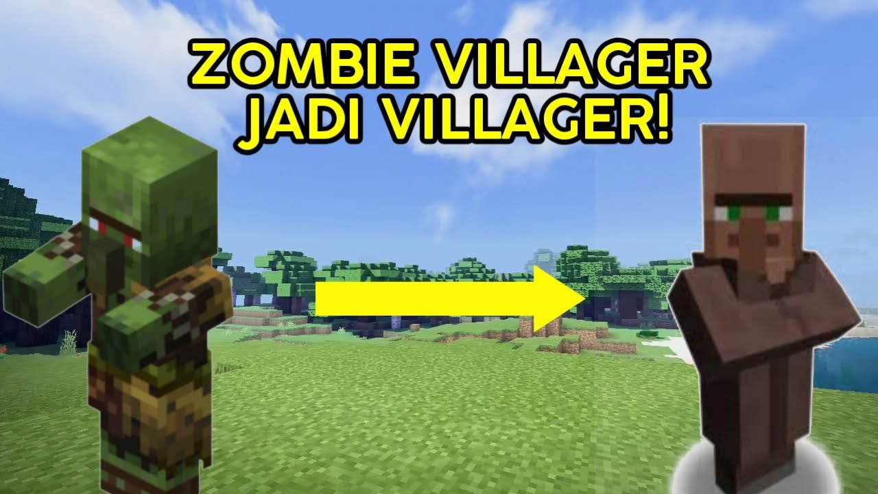 CARA SEMBUHIN ZOMBIE VILLAGER! EZ! | TUTO #2 | MCPE INDONESIA 